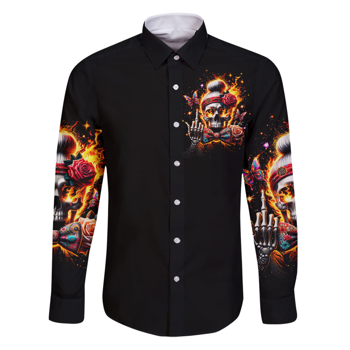 Lady Skull Family Matching Puletasi Dress and Hawaiian Shirt Yes I'm A Bitch But Not Yours - Wonder Print Shop