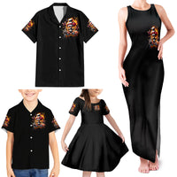 Lady Skull Family Matching Tank Maxi Dress and Hawaiian Shirt Yes I'm A Bitch But Not Yours - Wonder Print Shop