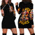 Lady Skull Hoodie Dress Yes I'm A Bitch But Not Yours - Wonder Print Shop