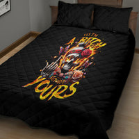 Lady Skull Quilt Bed Set Yes I'm A Bitch But Not Yours - Wonder Print Shop