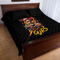 Lady Skull Quilt Bed Set Yes I'm A Bitch But Not Yours - Wonder Print Shop