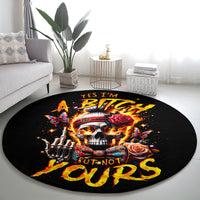 lady-skull-round-carpet-yes-im-a-bitch-but-not-yours