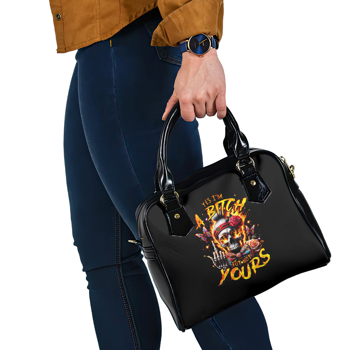 lady-skull-shoulder-handbag-yes-im-a-bitch-but-not-yours
