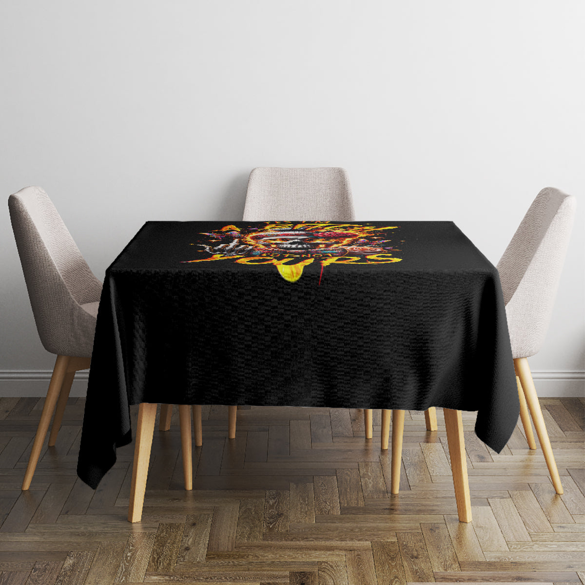 Lady Skull Tablecloth Yes I'm A Bitch But Not Yours - Wonder Print Shop