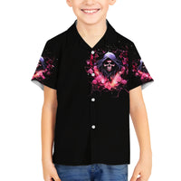 Rose Skull Family Matching Off Shoulder Long Sleeve Dress and Hawaiian Shirt Next Time My Name Comes Out Of Your Mouth Choke On iT Bitch - Wonder Print Shop