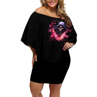 Rose Skull Family Matching Off Shoulder Short Dress and Hawaiian Shirt Next Time My Name Comes Out Of Your Mouth Choke On iT Bitch - Wonder Print Shop