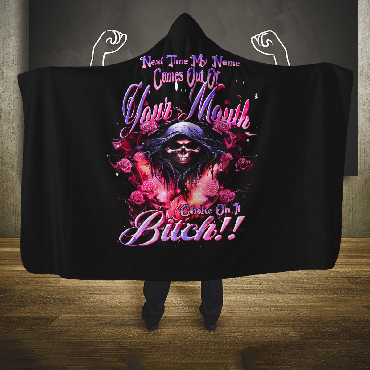 rose-skull-hooded-blanket-next-time-my-name-comes-out-of-your-mouth-choke-on-it-bitch