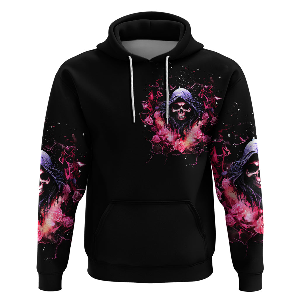 Rose Skull Hoodie Next Time My Name Comes Out Of Your Mouth Choke On iT Bitch - Wonder Print Shop