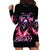 Rose Skull Hoodie Dress Next Time My Name Comes Out Of Your Mouth Choke On iT Bitch - Wonder Print Shop
