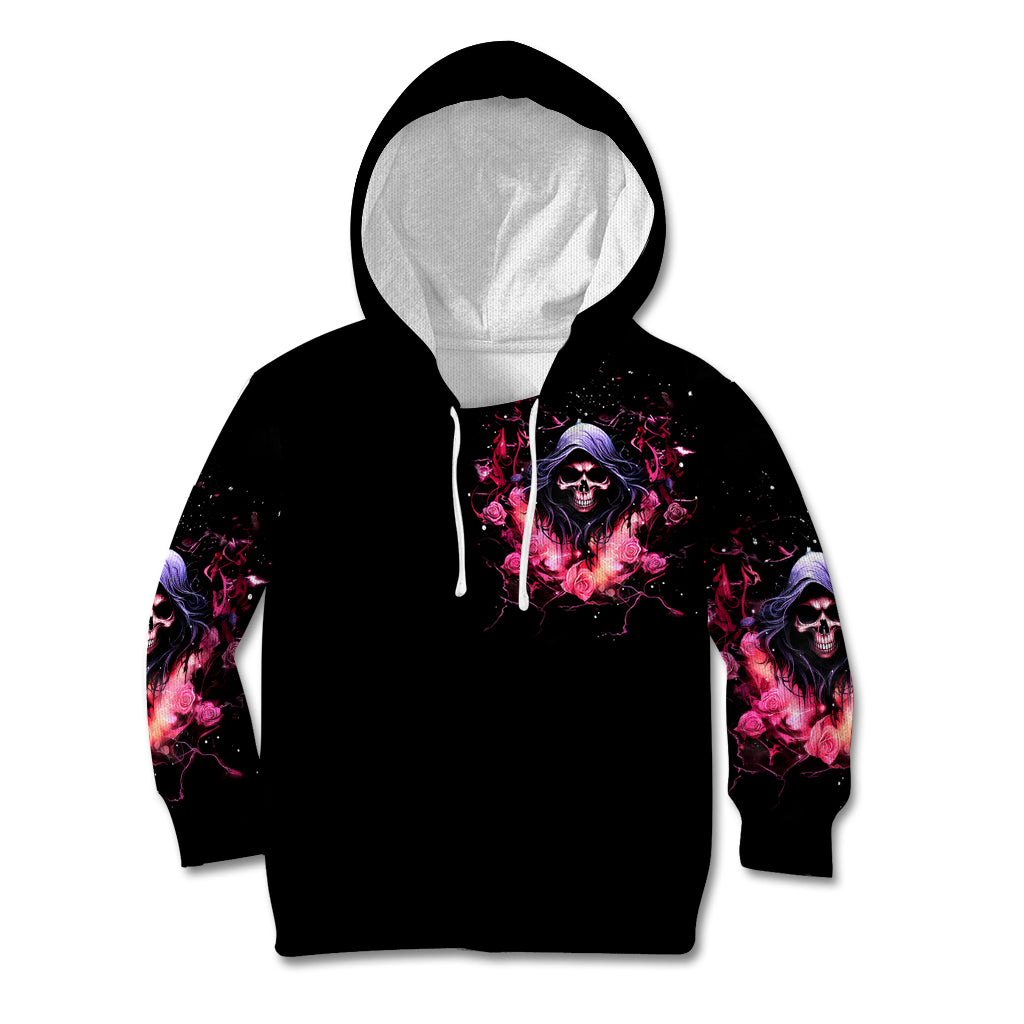 Rose Skull Kid Hoodie Next Time My Name Comes Out Of Your Mouth Choke On iT Bitch - Wonder Print Shop