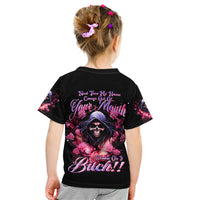Rose Skull Kid T Shirt Next Time My Name Comes Out Of Your Mouth Choke On iT Bitch - Wonder Print Shop