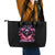 Rose Skull Leather Tote Bag Next Time My Name Comes Out Of Your Mouth Choke On iT Bitch - Wonder Print Shop