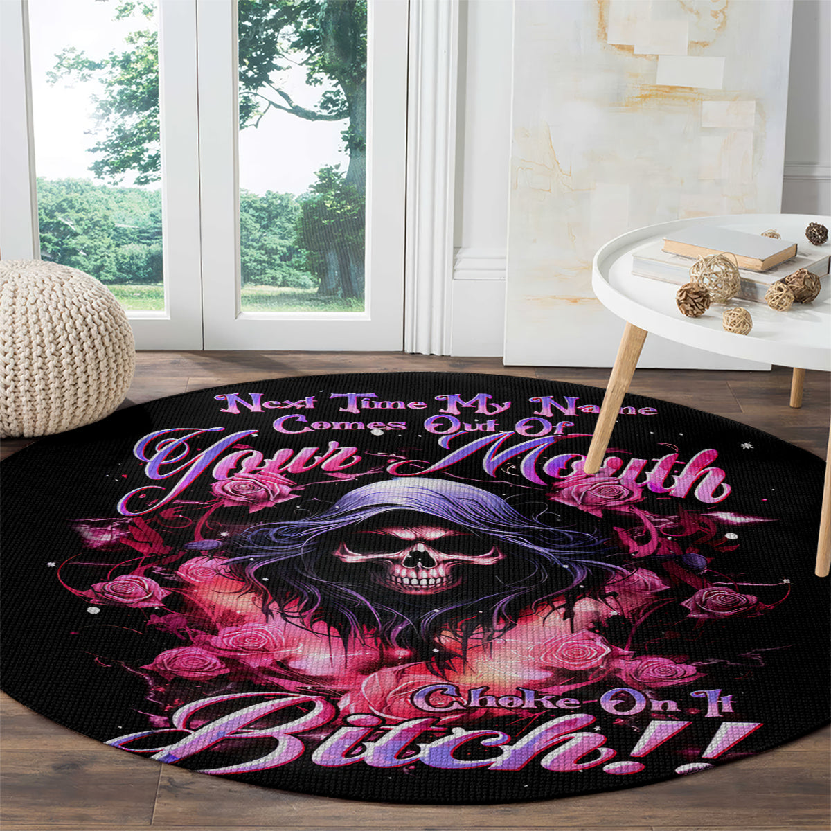 rose-skull-round-carpet-next-time-my-name-comes-out-of-your-mouth-choke-on-it-bitch