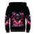 Rose Skull Sherpa Hoodie Next Time My Name Comes Out Of Your Mouth Choke On iT Bitch - Wonder Print Shop