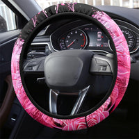 Rose Skull Steering Wheel Cover Next Time My Name Comes Out Of Your Mouth Choke On iT Bitch - Wonder Print Shop