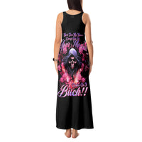 Rose Skull Tank Maxi Dress Next Time My Name Comes Out Of Your Mouth Choke On iT Bitch - Wonder Print Shop