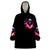 Rose Skull Wearable Blanket Hoodie Next Time My Name Comes Out Of Your Mouth Choke On iT Bitch - Wonder Print Shop