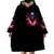 Rose Skull Wearable Blanket Hoodie Next Time My Name Comes Out Of Your Mouth Choke On iT Bitch - Wonder Print Shop