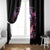 Rose Skull Window Curtain Next Time My Name Comes Out Of Your Mouth Choke On iT Bitch - Wonder Print Shop