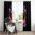 Rose Skull Window Curtain Next Time My Name Comes Out Of Your Mouth Choke On iT Bitch - Wonder Print Shop