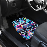 Lady Skull Car Mats Zero Fucks Given - Wonder Print Shop