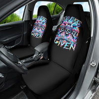 Lady Skull Car Seat Cover Zero Fucks Given - Wonder Print Shop