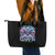 Lady Skull Leather Tote Bag Zero Fucks Given - Wonder Print Shop