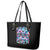 Lady Skull Leather Tote Bag Zero Fucks Given - Wonder Print Shop