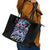 Lady Skull Leather Tote Bag Zero Fucks Given - Wonder Print Shop