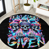 lady-skull-round-carpet-zero-fucks-given