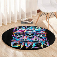 lady-skull-round-carpet-zero-fucks-given