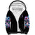 Lady Skull Sherpa Hoodie Zero Fucks Given - Wonder Print Shop
