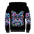 Lady Skull Sherpa Hoodie Zero Fucks Given - Wonder Print Shop