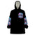 Lady Skull Wearable Blanket Hoodie Zero Fucks Given - Wonder Print Shop