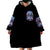 Lady Skull Wearable Blanket Hoodie Zero Fucks Given - Wonder Print Shop