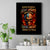 Fire Skull Canvas Wall Art My Demon Hide Inside My Head - Wonder Print Shop