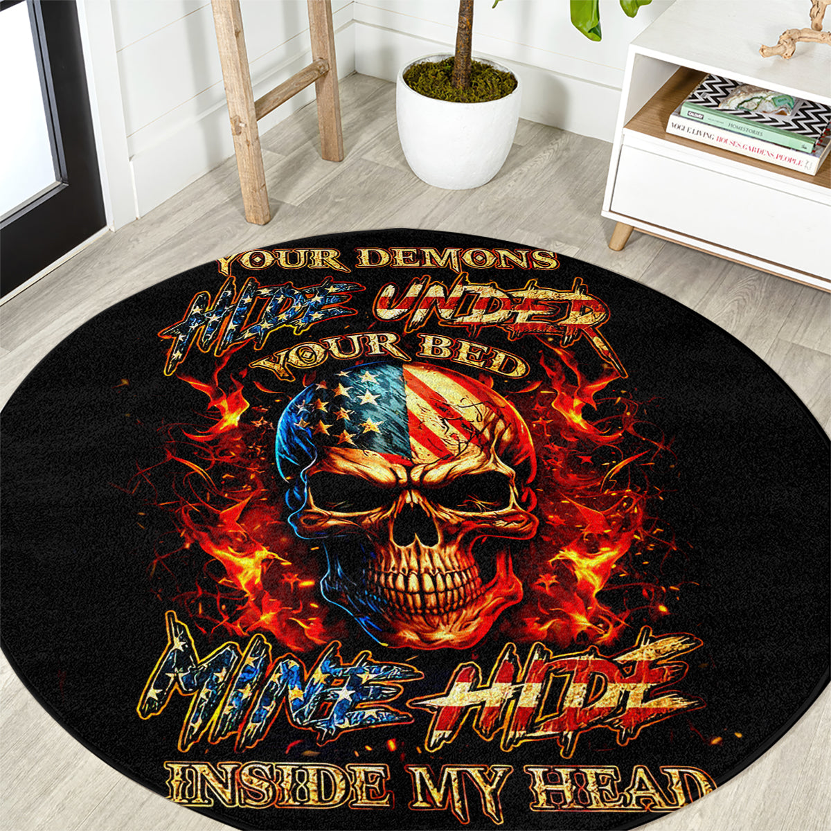 fire-skull-round-carpet-my-demon-hide-inside-my-head