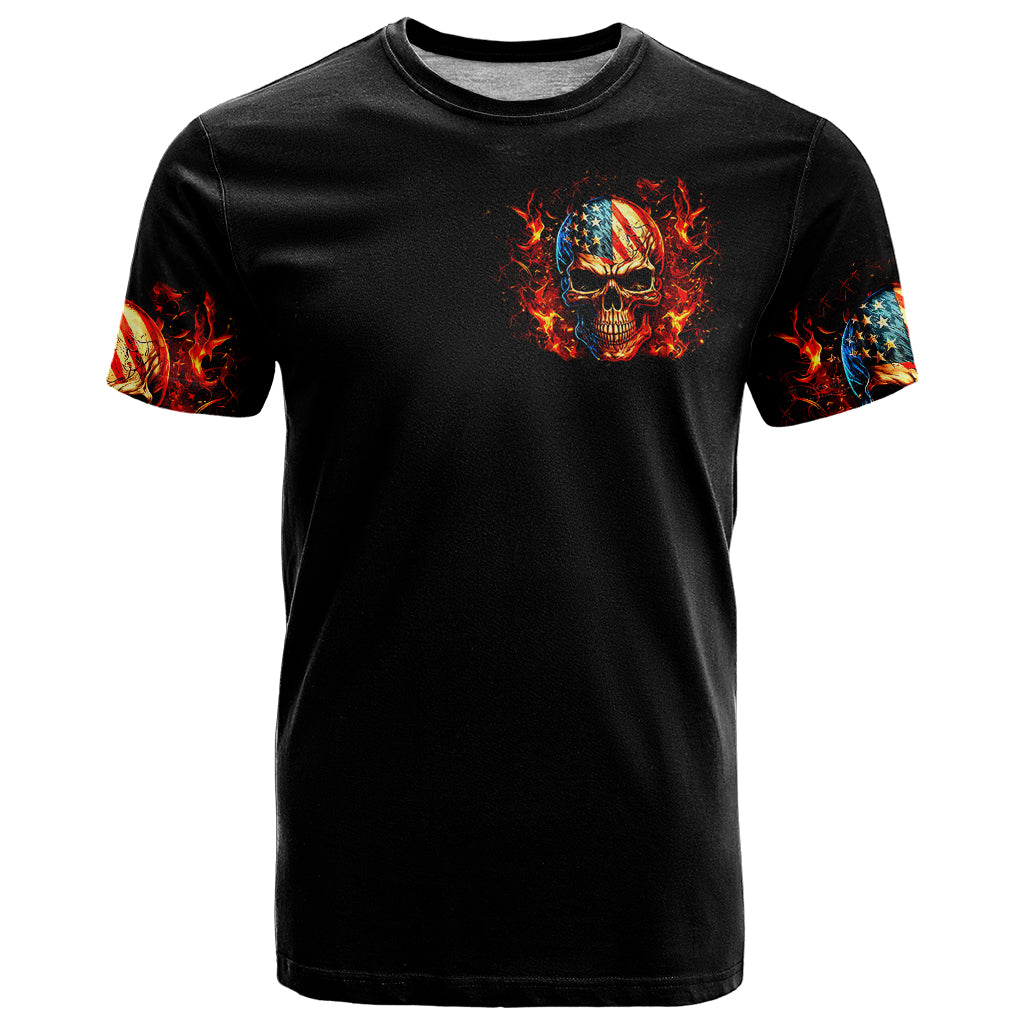Fire Skull T Shirt My Demon Hide Inside My Head - Wonder Print Shop