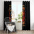 Fire Skull Window Curtain My Demon Hide Inside My Head - Wonder Print Shop