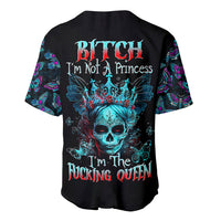 Día de los Muertos Skull Baseball Jersey I'm Not A Princess I'm The Queen - Wonder Print Shop