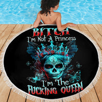 Da de los Muertos Skull Beach Blanket I'm Not A Princess I'm The Queen - Wonder Print Shop