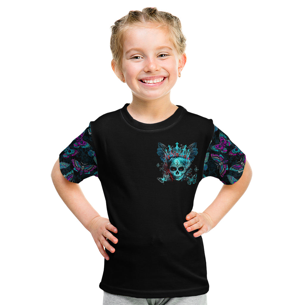 Da de los Muertos Skull Kid T Shirt I'm Not A Princess I'm The Queen - Wonder Print Shop