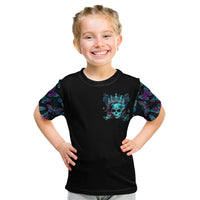 Da de los Muertos Skull Kid T Shirt I'm Not A Princess I'm The Queen - Wonder Print Shop