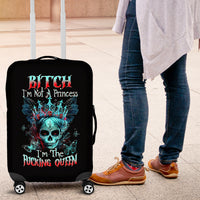 Da de los Muertos Skull Luggage Cover I'm Not A Princess I'm The Queen - Wonder Print Shop