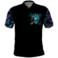 Día de los Muertos Skull Polo Shirt I'm Not A Princess I'm The Queen - Wonder Print Shop