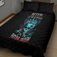 Da de los Muertos Skull Quilt Bed Set I'm Not A Princess I'm The Queen - Wonder Print Shop