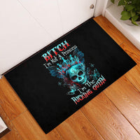Da de los Muertos Skull Rubber Doormat I'm Not A Princess I'm The Queen - Wonder Print Shop