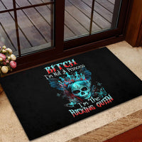 Da de los Muertos Skull Rubber Doormat I'm Not A Princess I'm The Queen - Wonder Print Shop