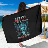 Da de los Muertos Skull Sarong I'm Not A Princess I'm The Queen - Wonder Print Shop