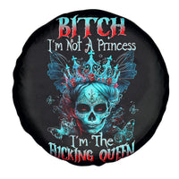 Da de los Muertos Skull Spare Tire Cover I'm Not A Princess I'm The Queen - Wonder Print Shop